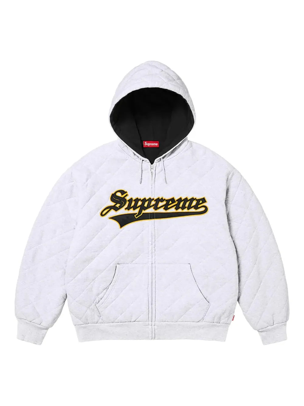 Supreme suéter capitonado con capucha - Gris - imagen 1
