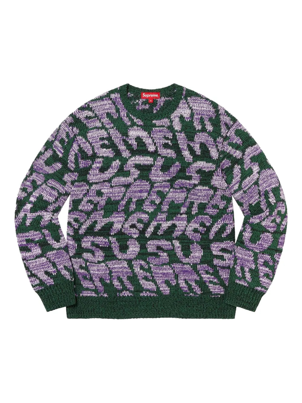 Supreme suéter Stacked - Verde - imagen 1