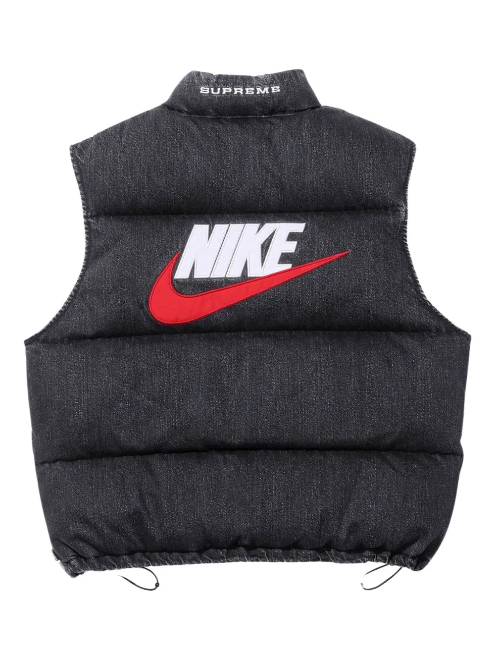 Supreme chaleco capitonado de mezclilla en colaboración con Nike - Negro - imagen 2