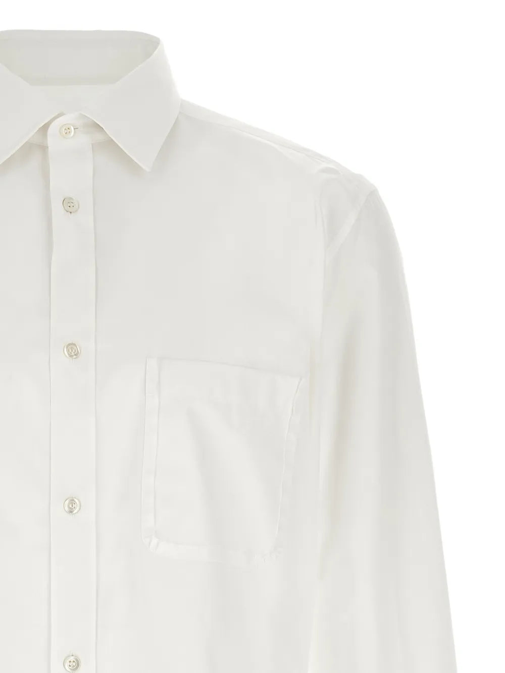 Maison Margiela camisa con bolsillo de parche - Blanco - imagen 3