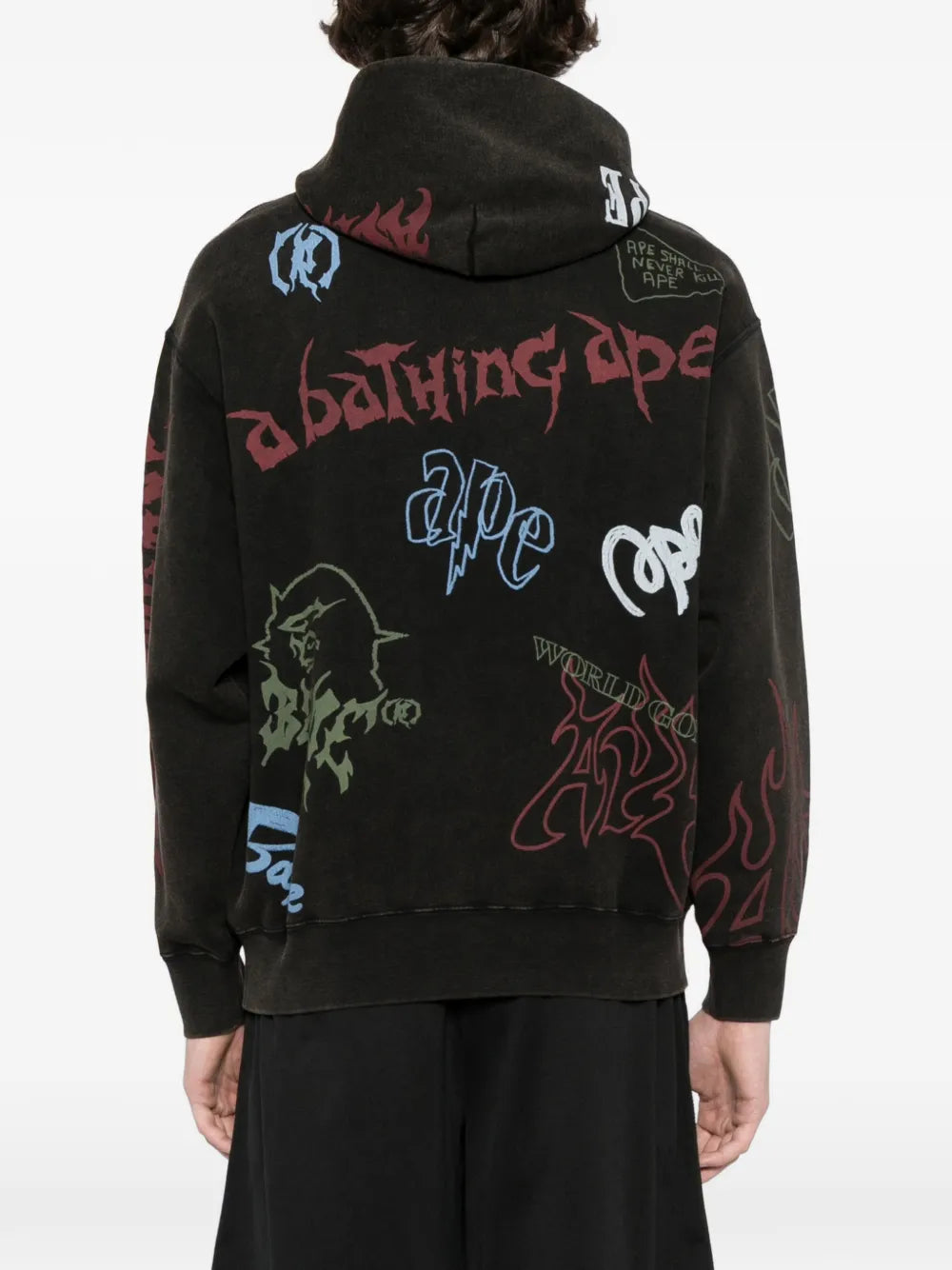 A BATHING APE® hoodie con logo estampado