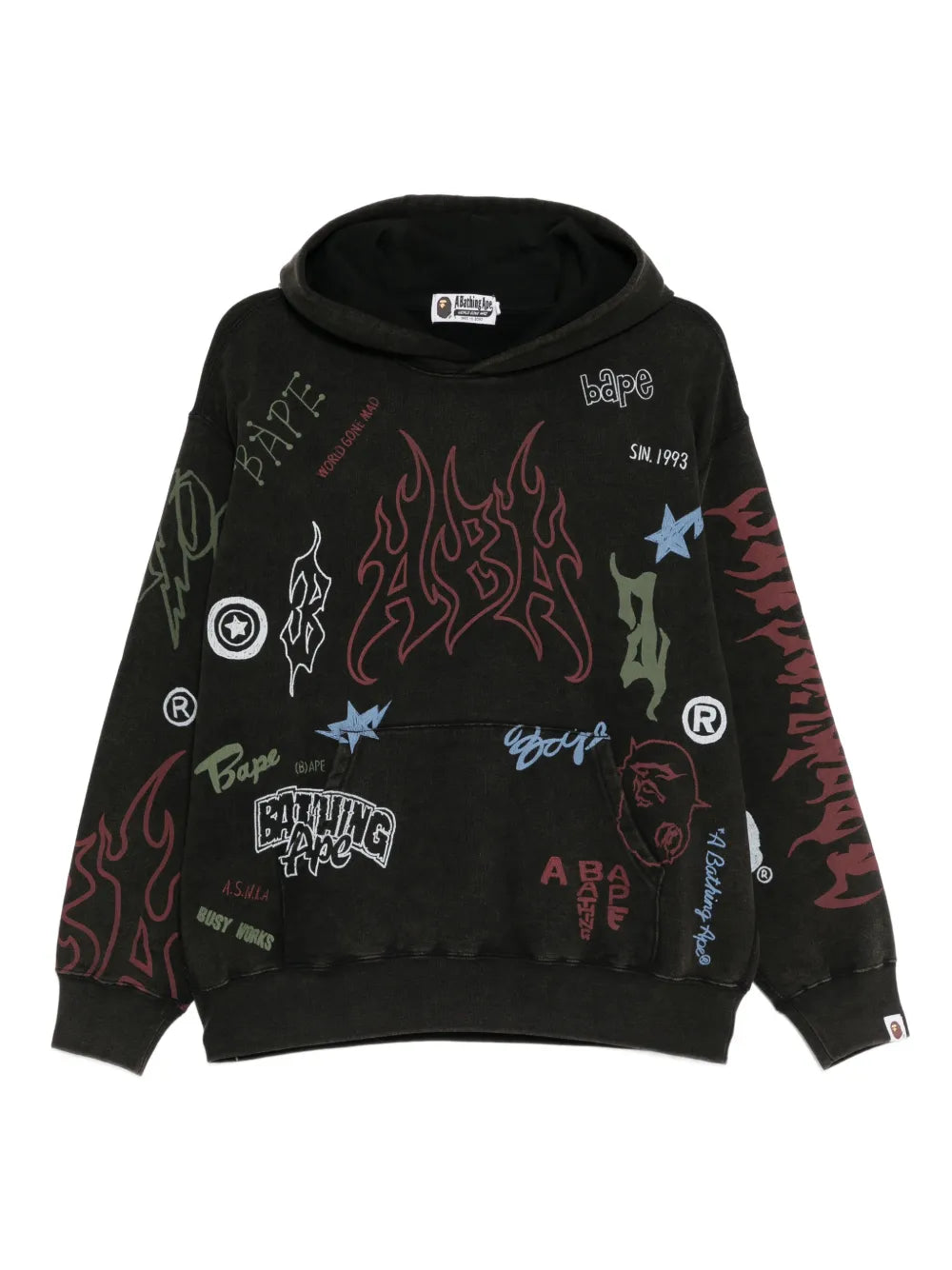 A BATHING APE® hoodie con logo estampado