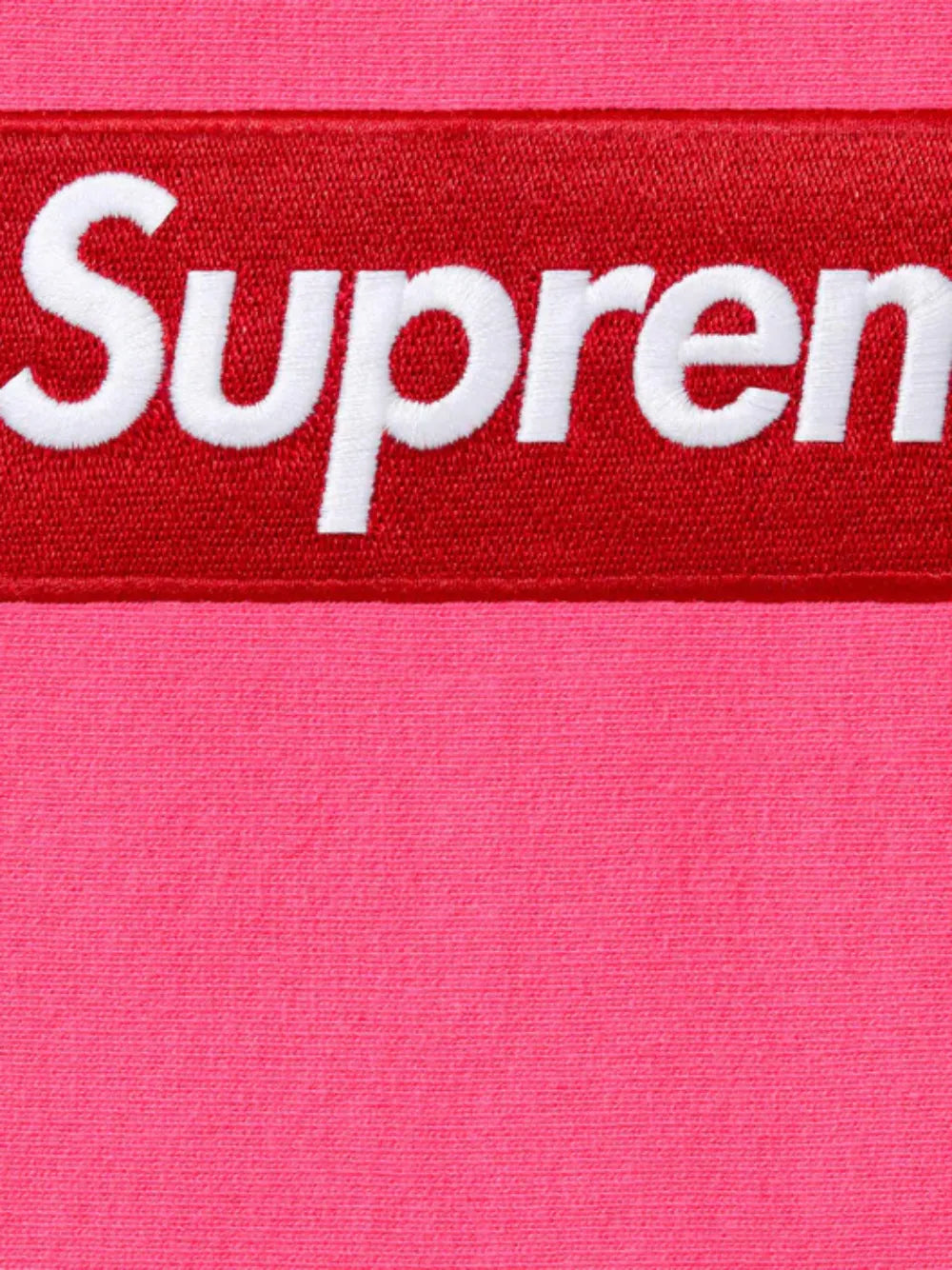 Supreme hoodie con parche del logo - Rosado - imagen 2