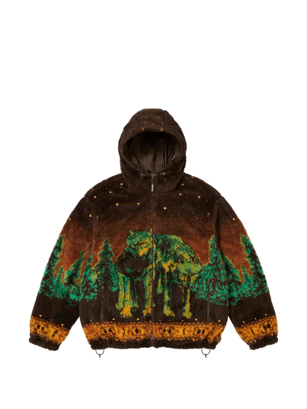 Supreme b.b. Simon Reversible Hooded Fleece Jacket "FW 25 - Brown" - Marrón - imagen 1