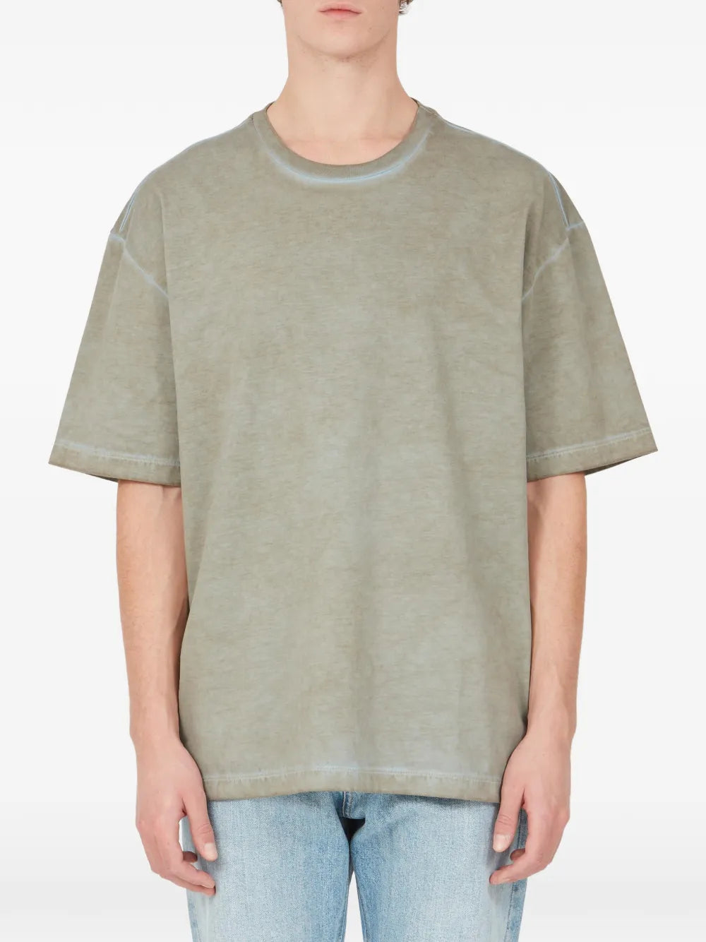 Maison Margiela playera con parche del logo - Gris - imagen 1
