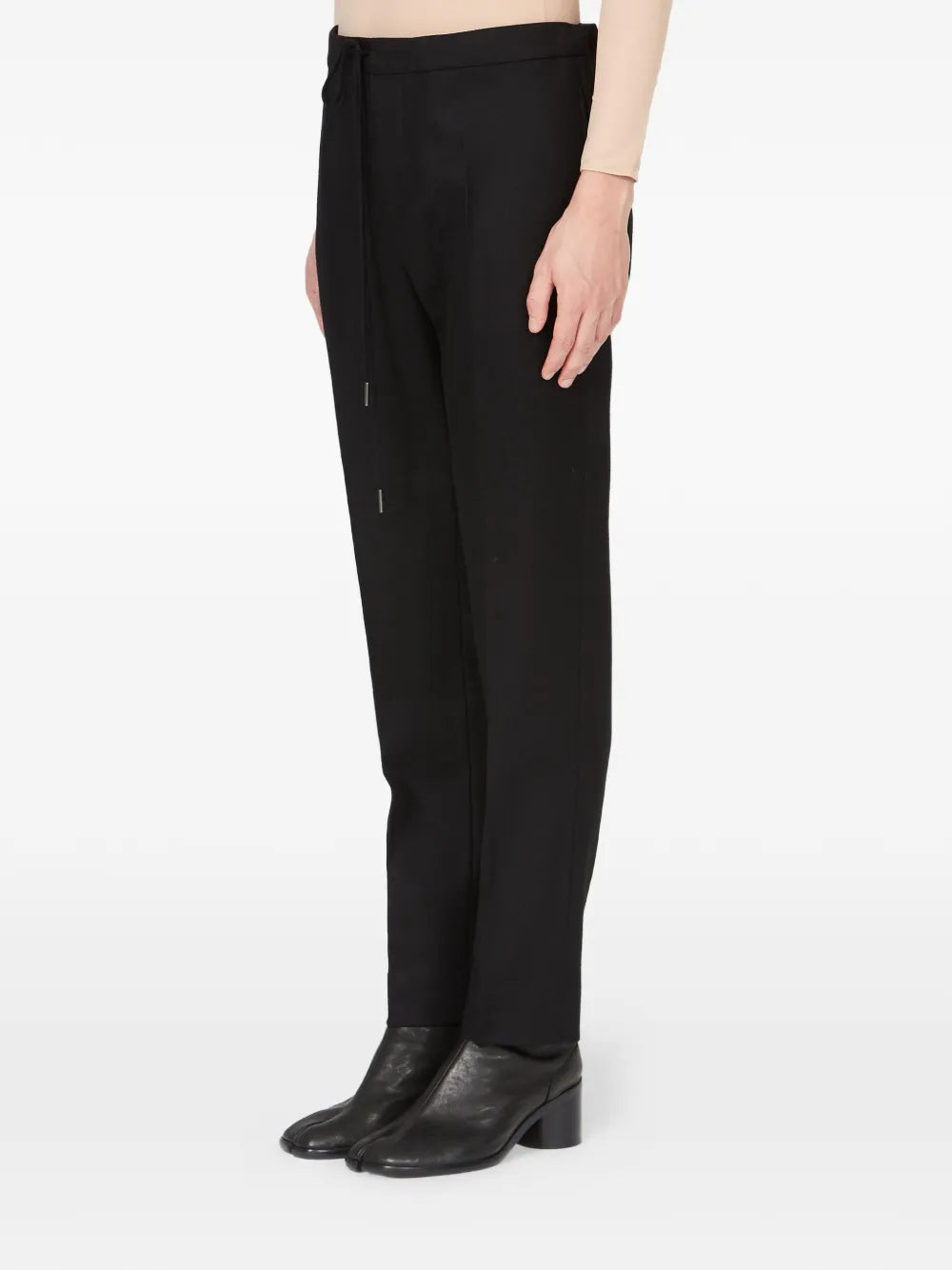 Maison Margiela pantalones con cordones en la pretina - Negro - imagen 4