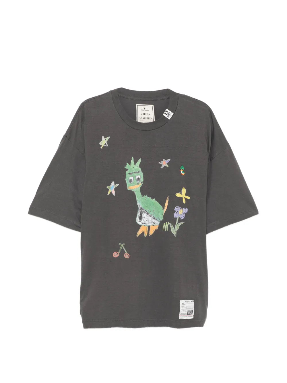 Maison MIHARA YASUHIRO playera Leon Kids Doodle - negro