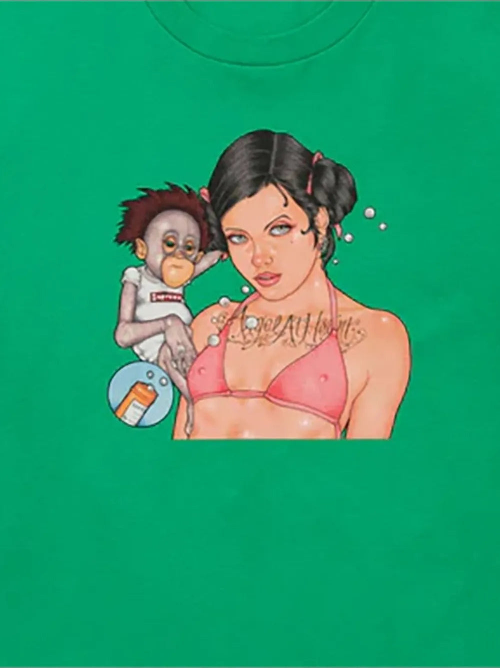Supreme playera Angel - Verde - imagen 2