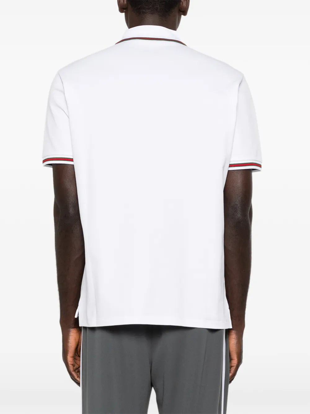 Gucci playera tipo polo con detalle de rayas
