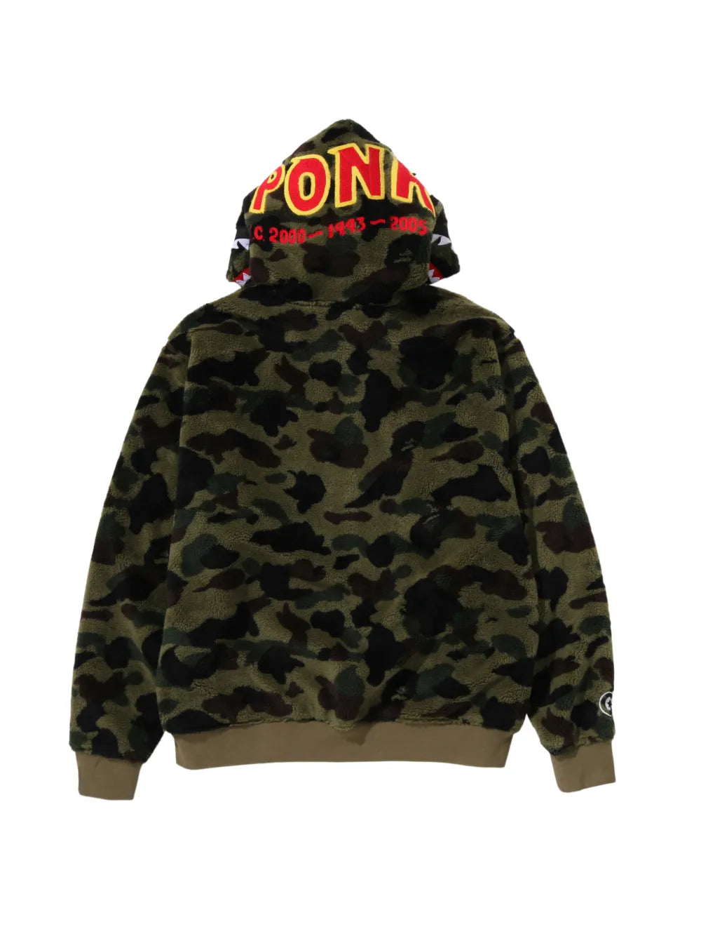 A BATHING APE® hoodie con estampado militar