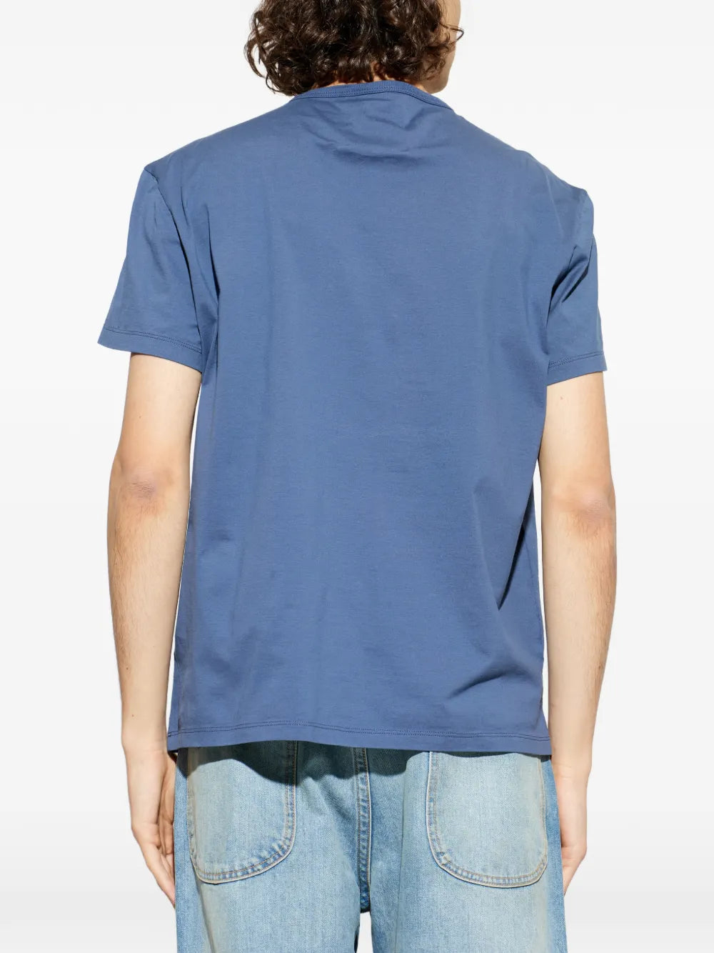 Maison Margiela playera con logo distorsionado - Azul - imagen 4