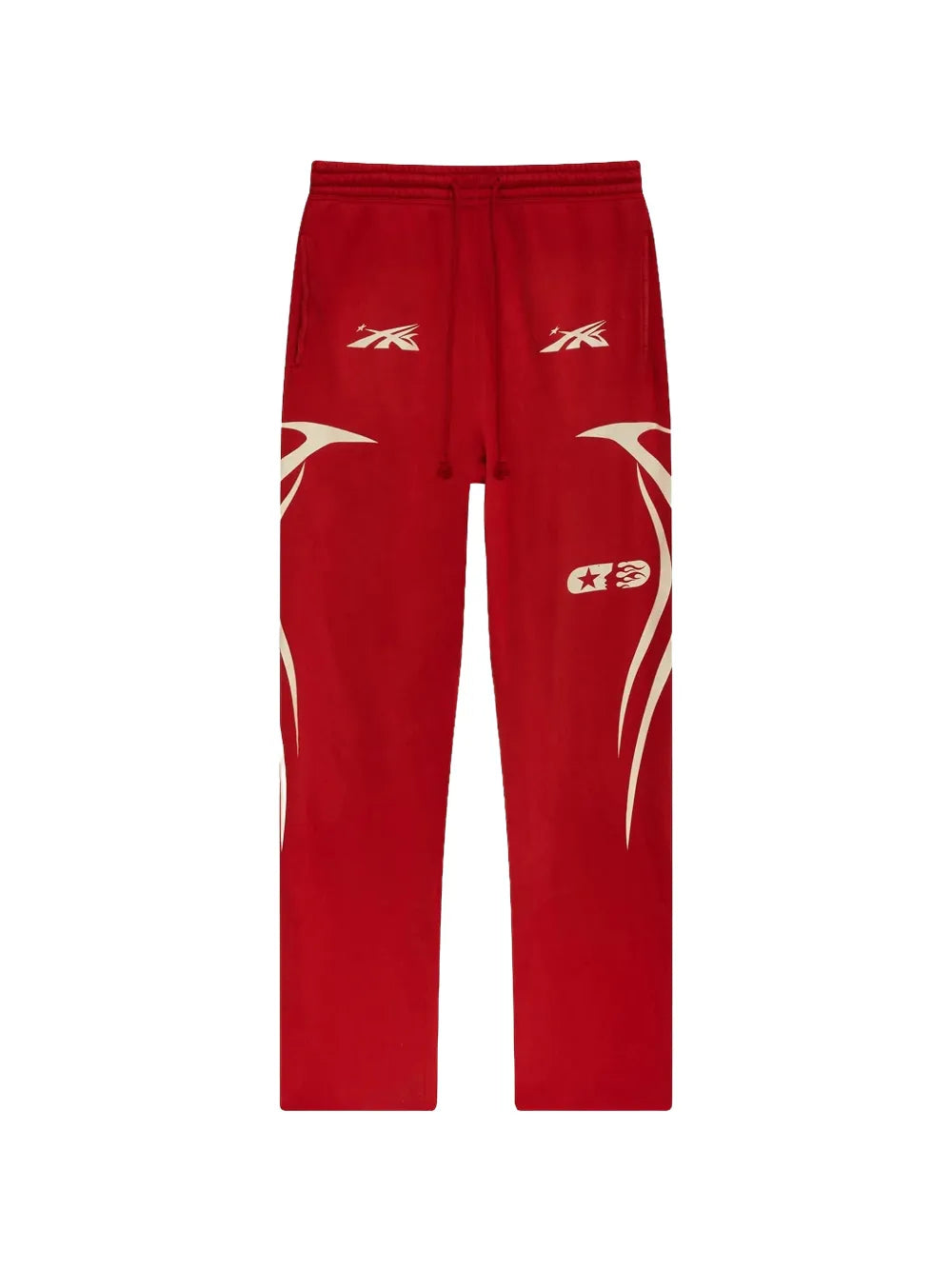 HELLSTAR pants con logo estampado rojo | Farfetch 33445190