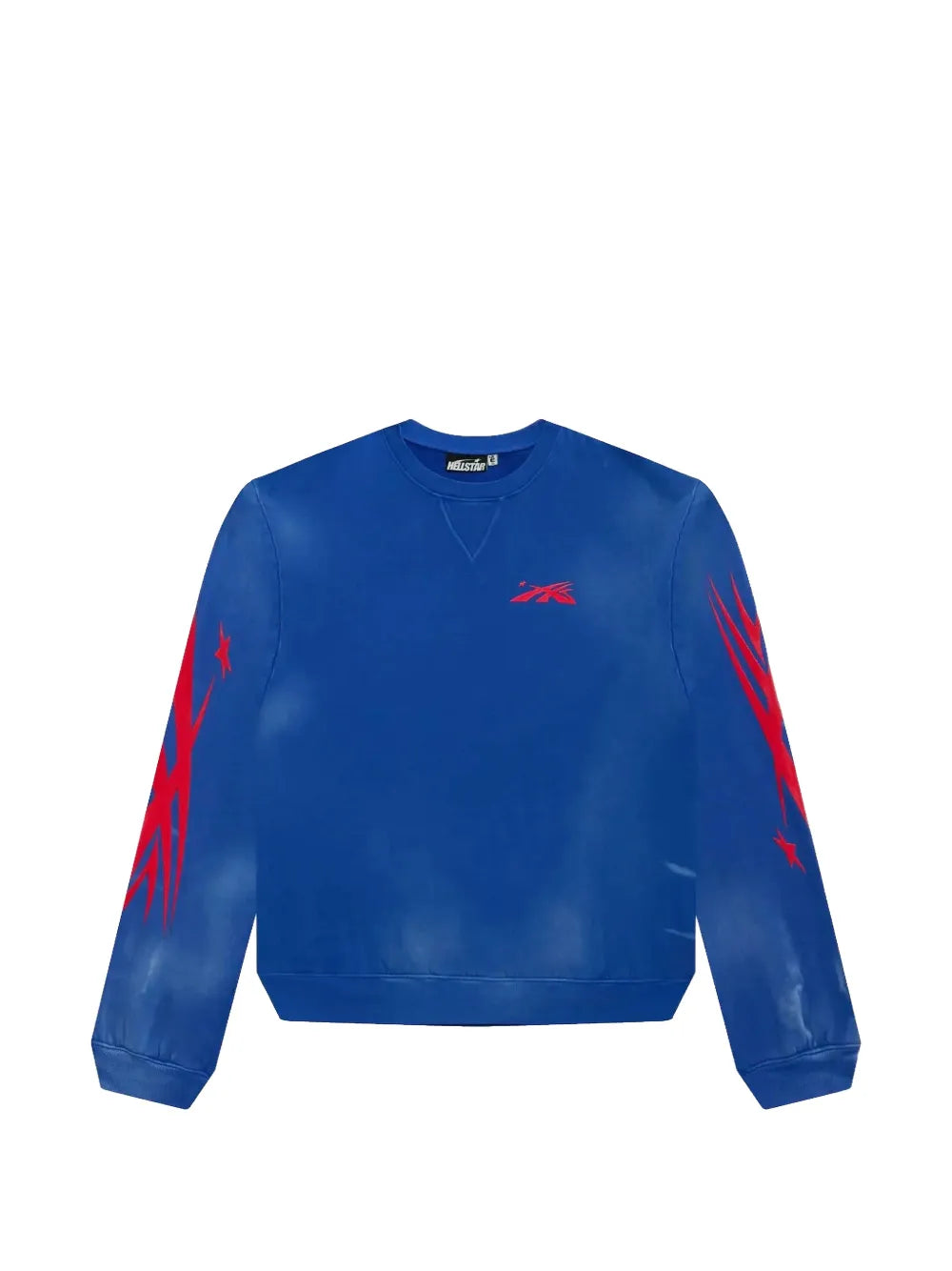 HELLSTAR sudadera con cuello redondo azul | Farfetch 33445206