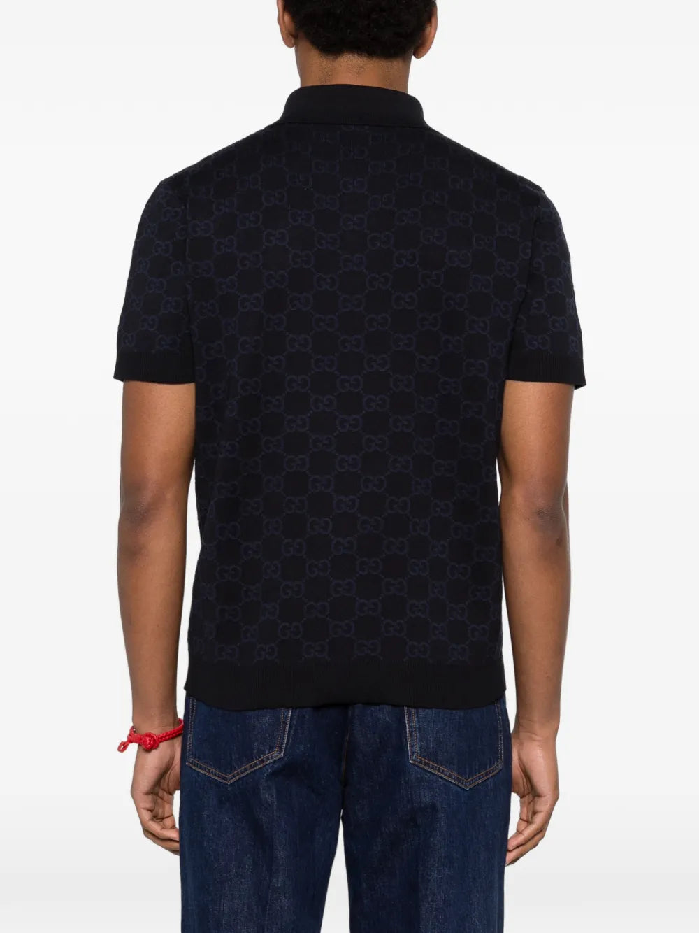 Gucci playera tipo polo con motivo GG