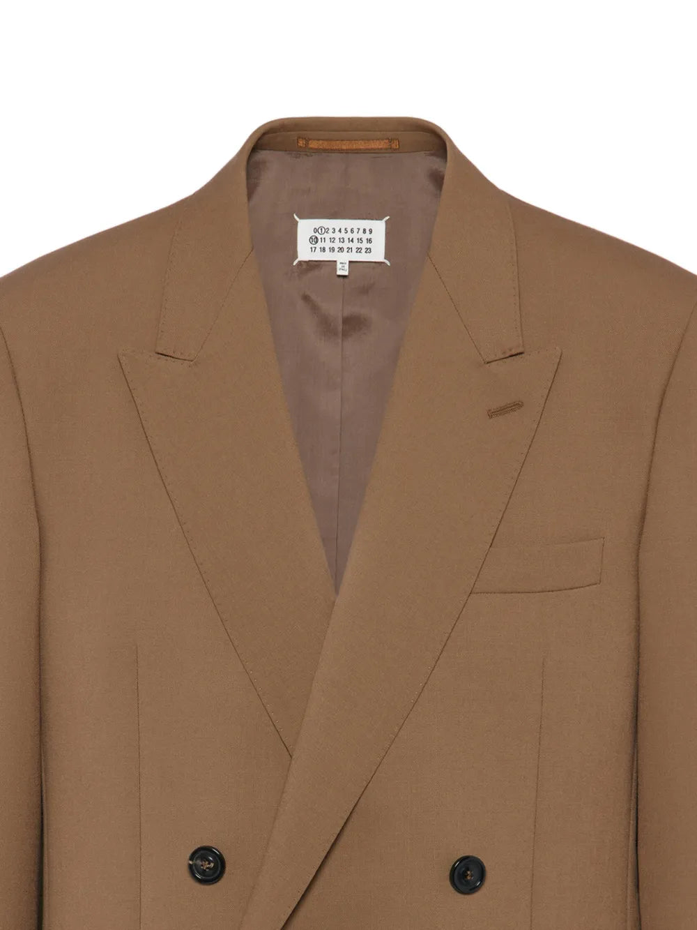 Maison Margiela chamarra con doble botonadura - Marrón - imagen 2