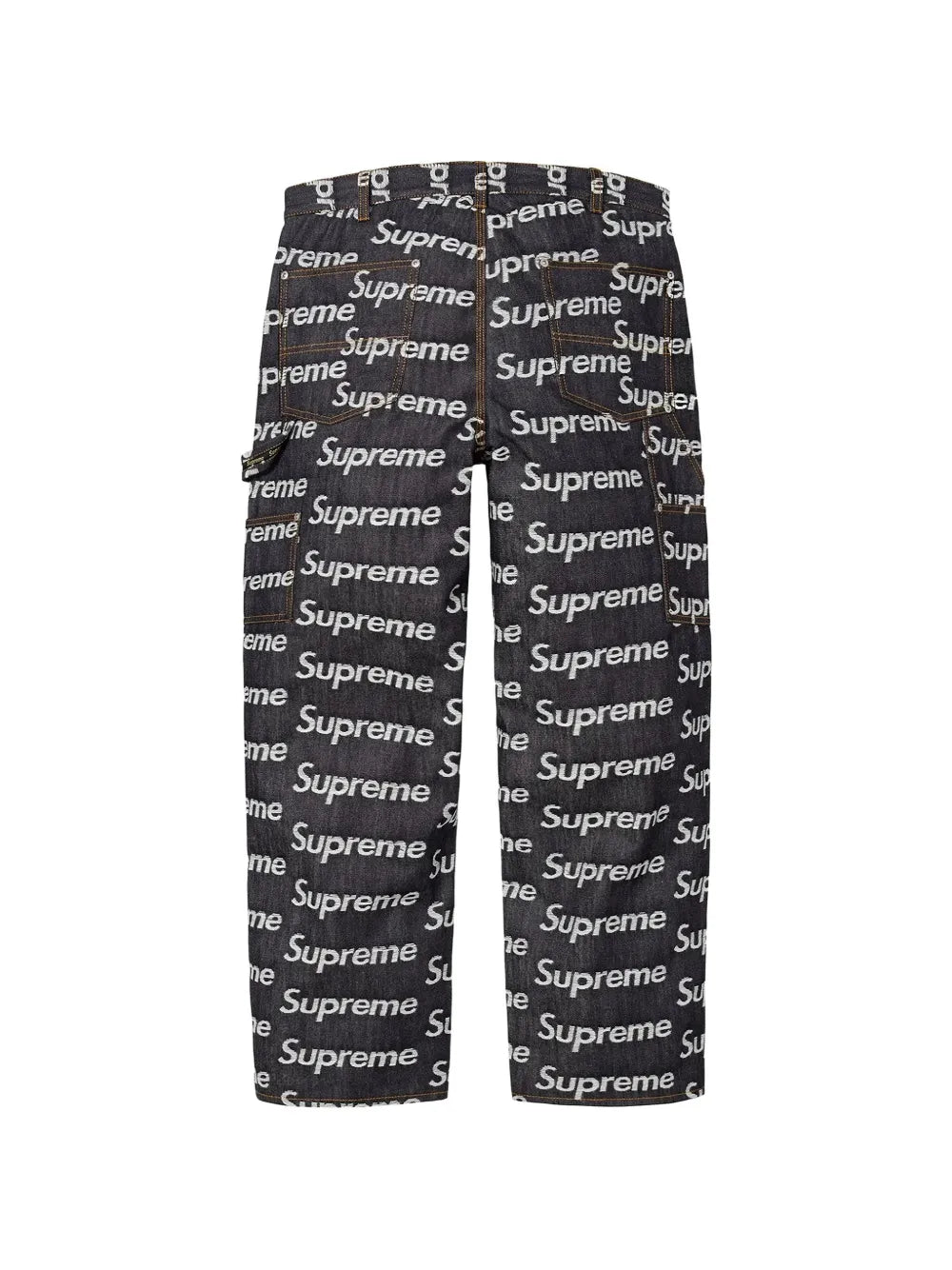 Supreme jeans con logo en jacquard - Azul - imagen 2