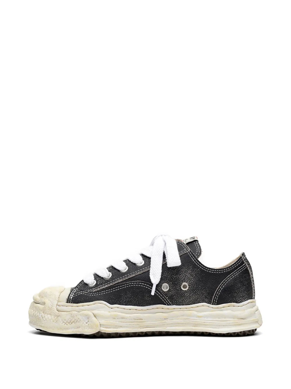 Maison MIHARA YASUHIRO tenis Hank de piel - negro