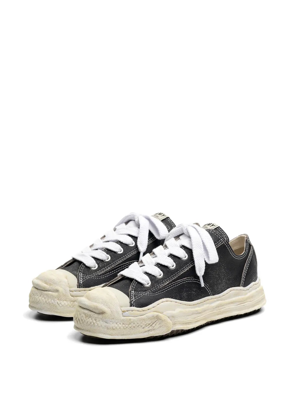 Maison MIHARA YASUHIRO tenis Hank de piel - negro