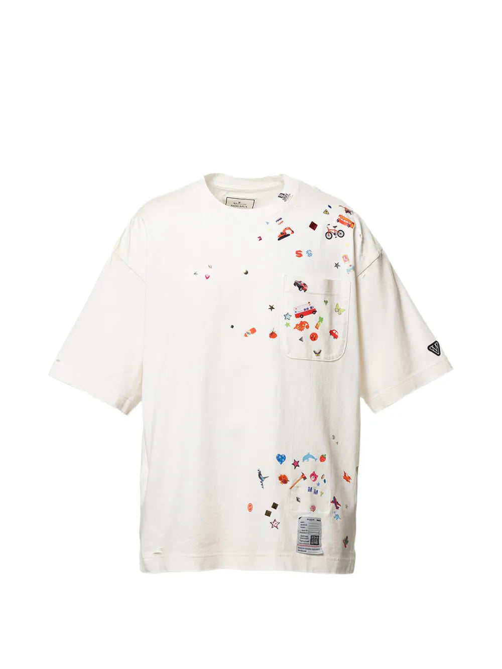 Maison MIHARA YASUHIRO playera con estampado gráfico - blanco