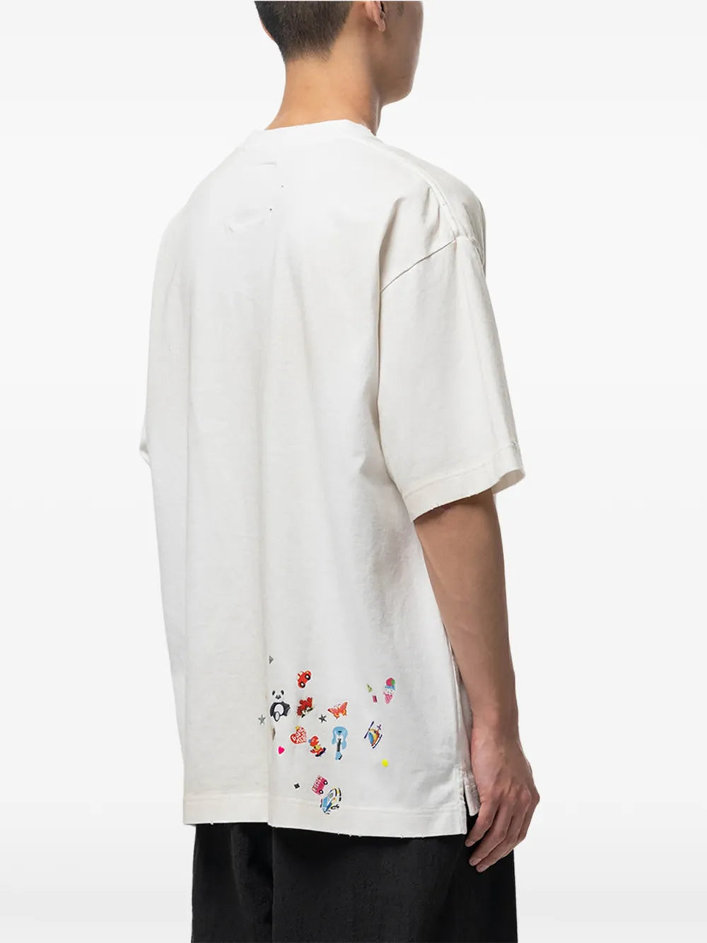 Maison MIHARA YASUHIRO playera con estampado gráfico - blanco