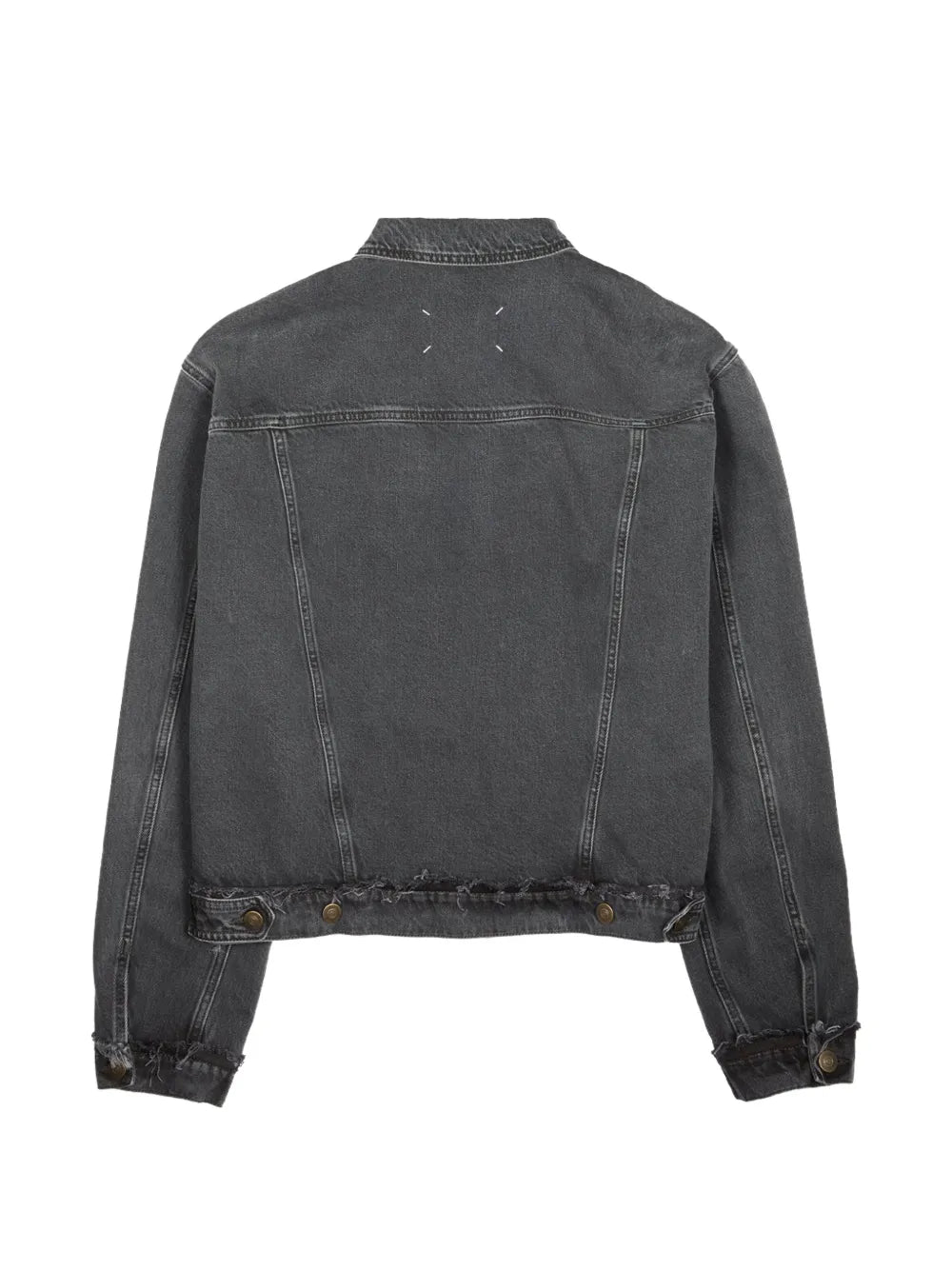 Maison Margiela chamarra de mezclilla con cuatro costuras - Gris - imagen 2