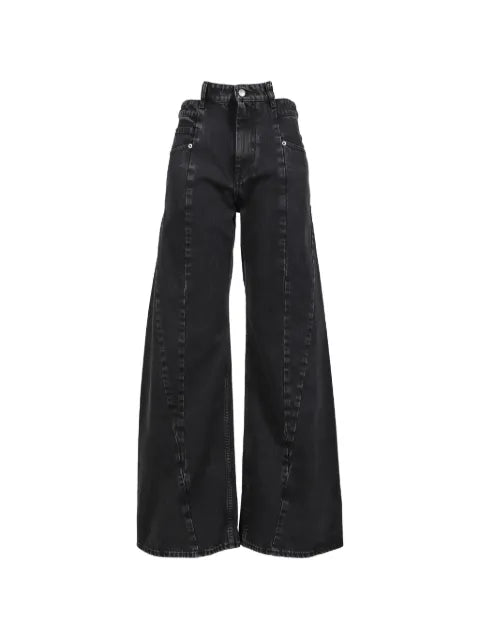 Maison Margiela pantalones anchos con aberturas - imagen 1