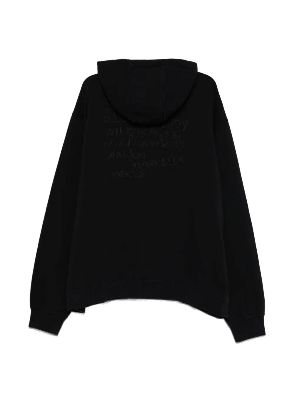 Maison Margiela hoodie con cierre - Negro - imagen 2