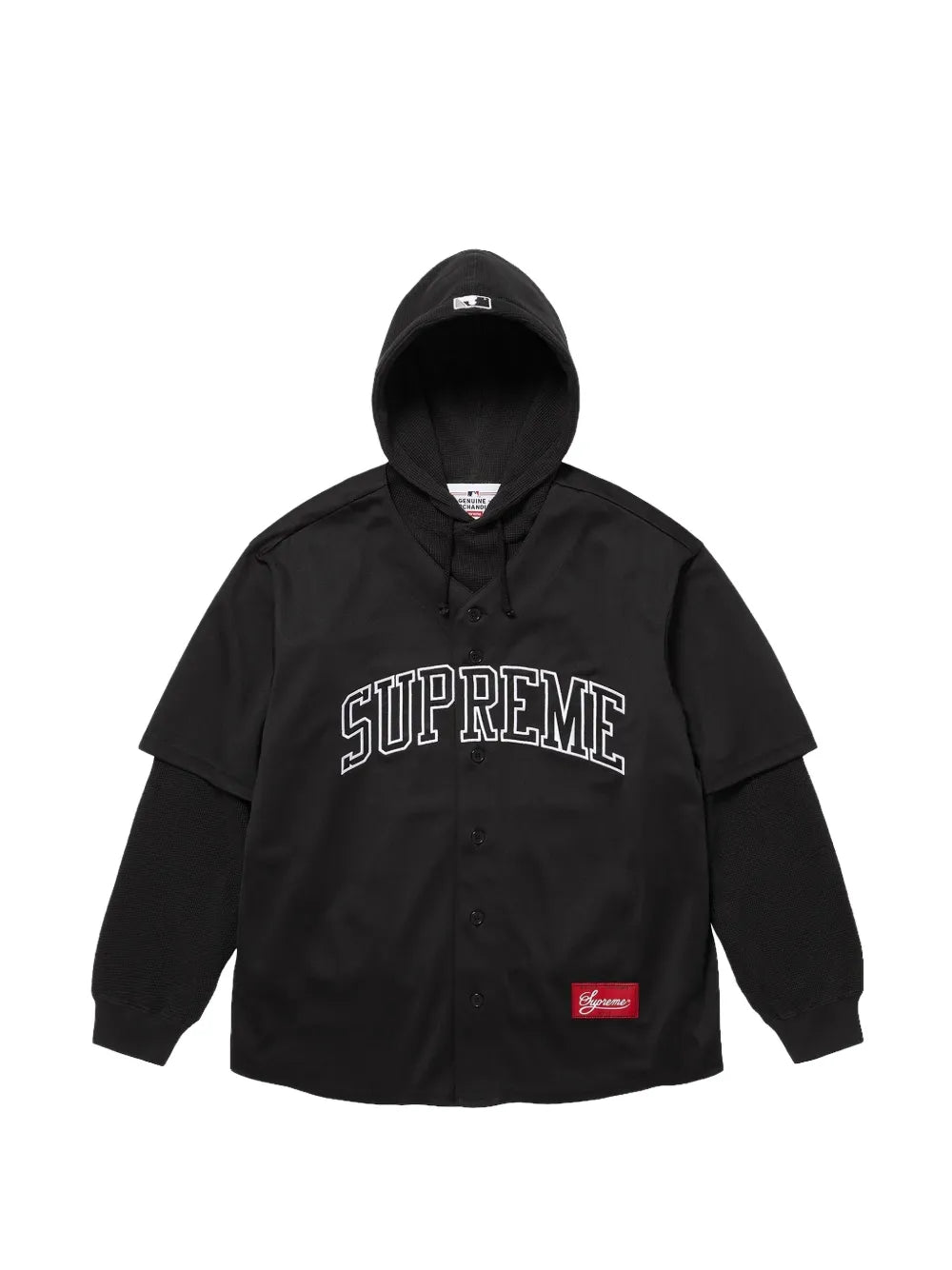 Supreme hoodie con detalle del logo en colaboración con Chicago White Sox - Negro - imagen 1