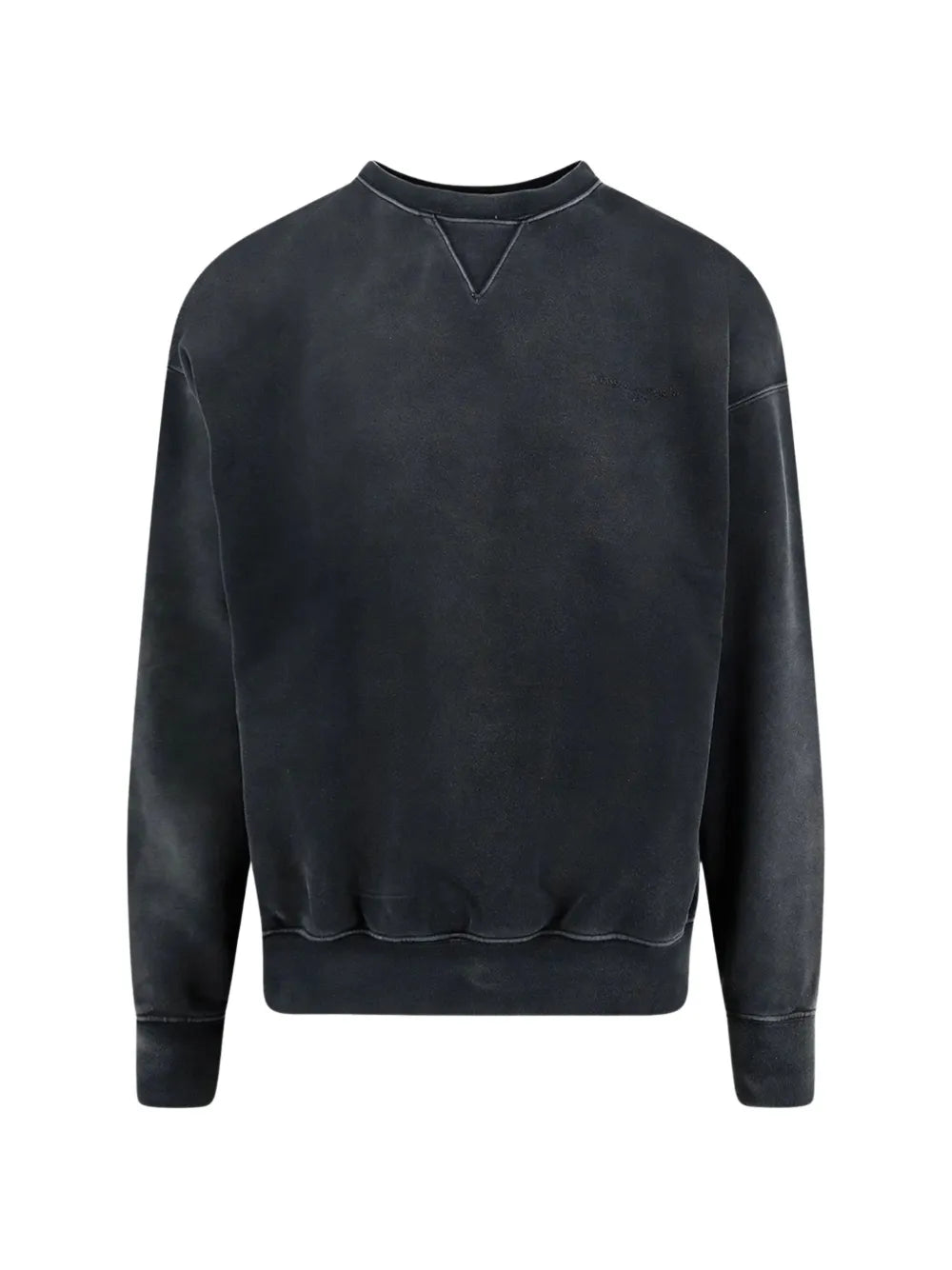 Maison Margiela suéter con logo bordado y efecto degradado - Negro - imagen 1