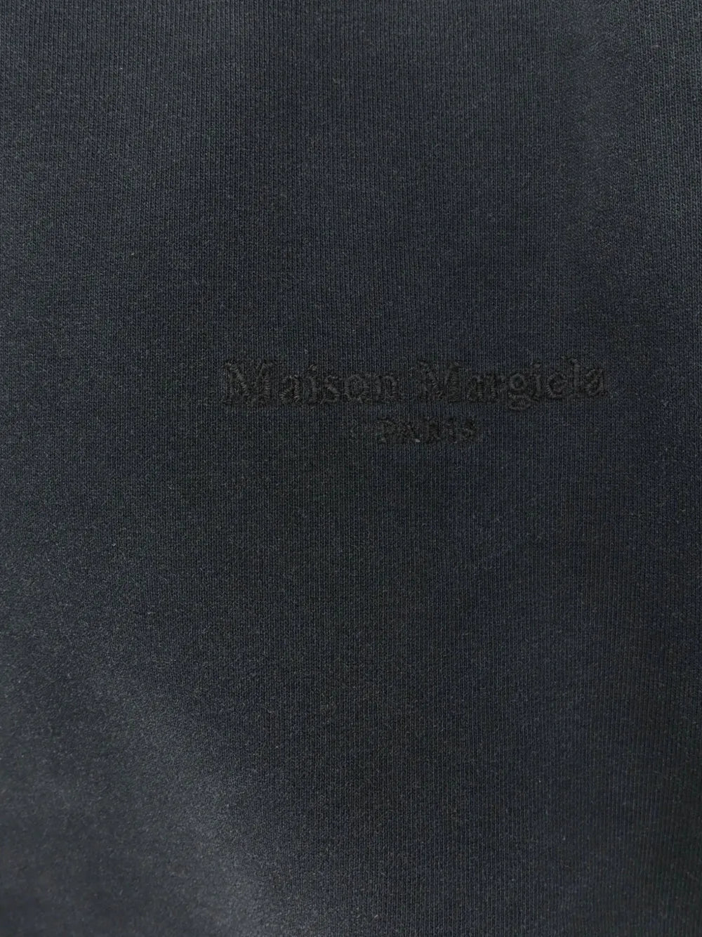 Maison Margiela suéter con logo bordado y efecto degradado - Negro - imagen 3