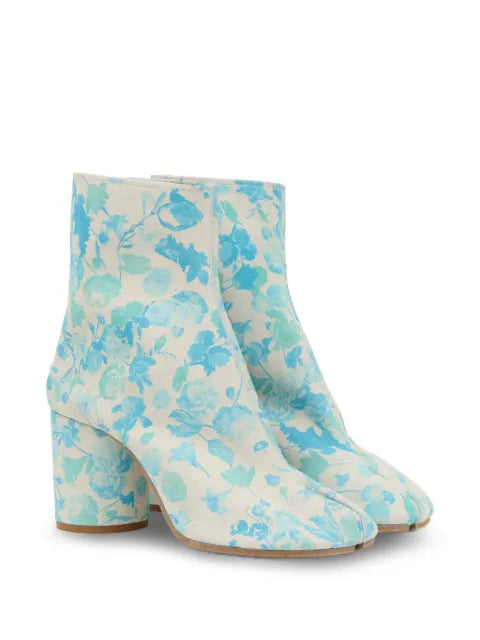 Maison Margiela botas con detalle floral - Azul - vista 2