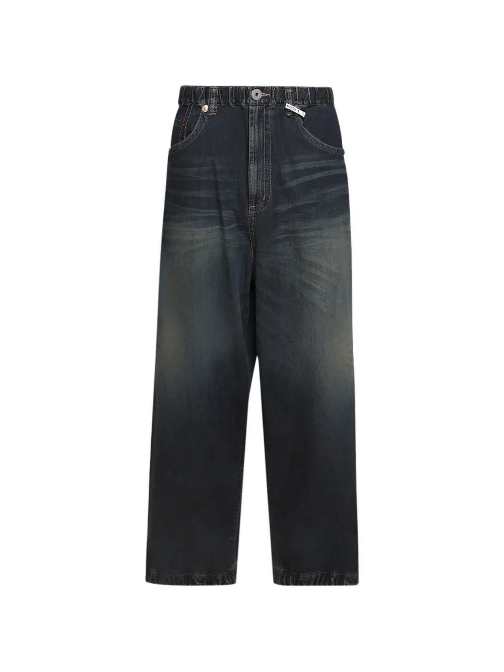 Maison MIHARA YASUHIRO jeans rectos elásticos - azul
