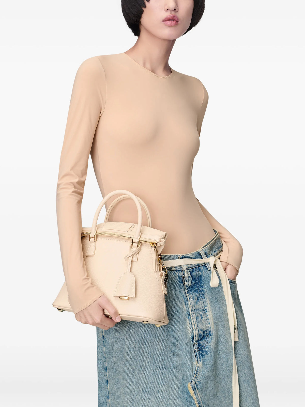 Maison Margiela tote 5AC mini - Neutro - imagen 2
