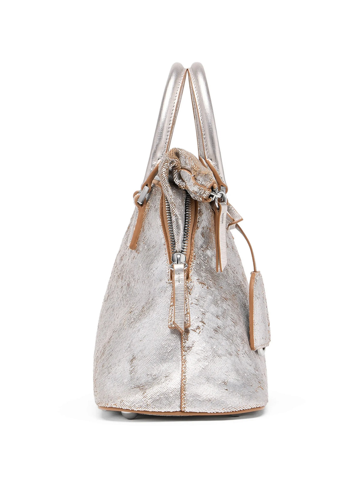 Maison Margiela tote 5AC mini - Plateado - imagen 4
