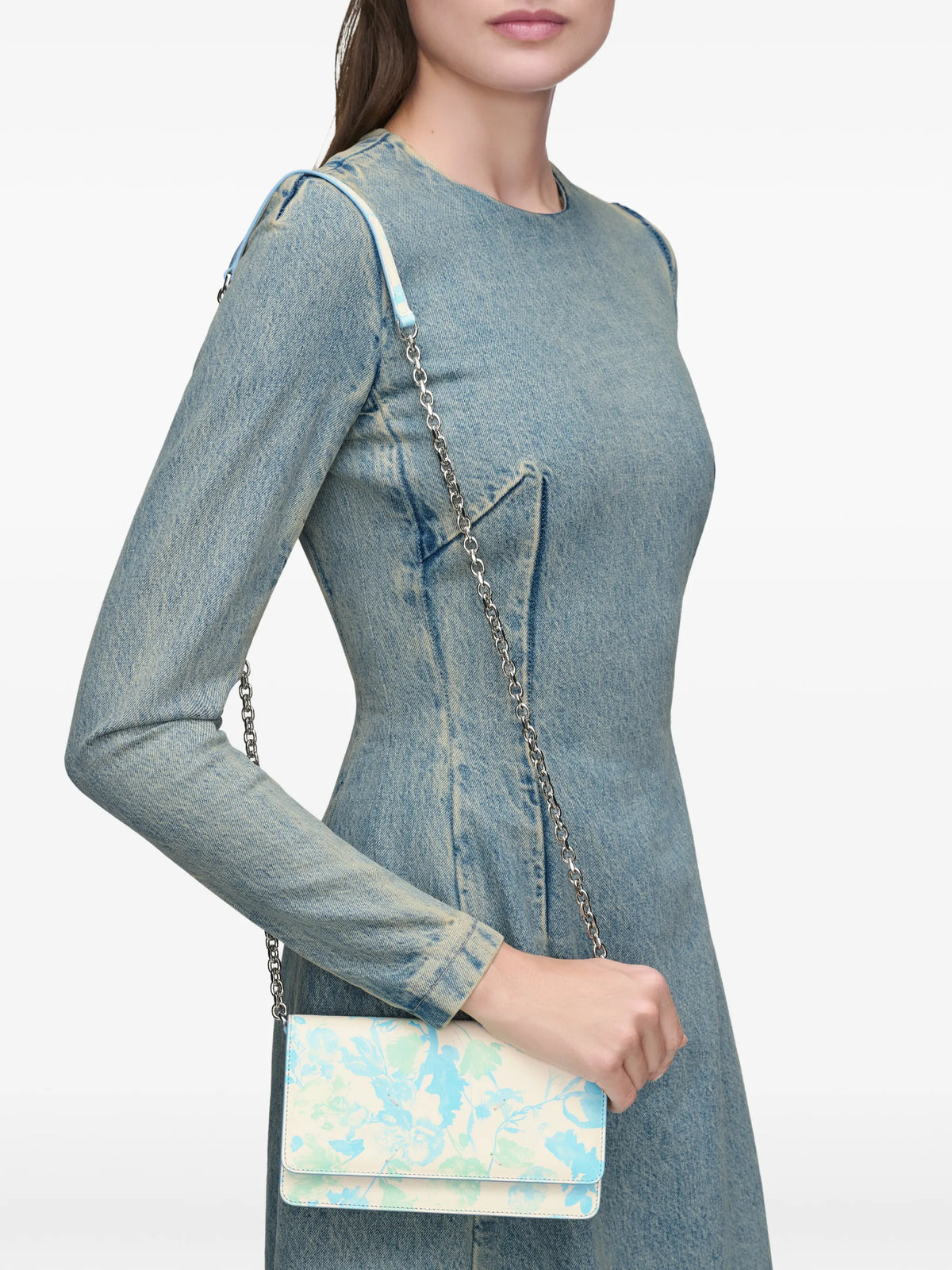 Maison Margiela bolsa crossbody con motivo floral - Neutro - imagen 2