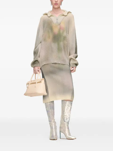 Maison Margiela suéter tejido con motivo de cierre - imagen 2