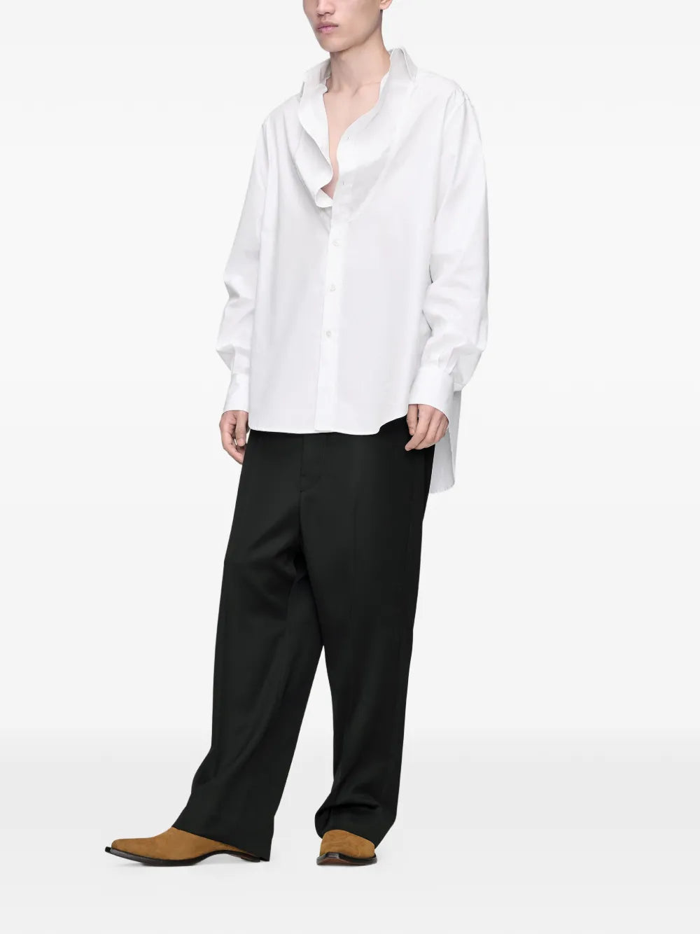 Maison Margiela camisa de algodón - Blanco - imagen 2