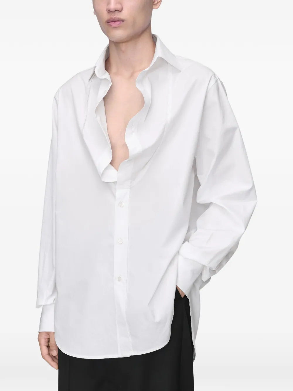 Maison Margiela camisa de algodón - Blanco - imagen 4