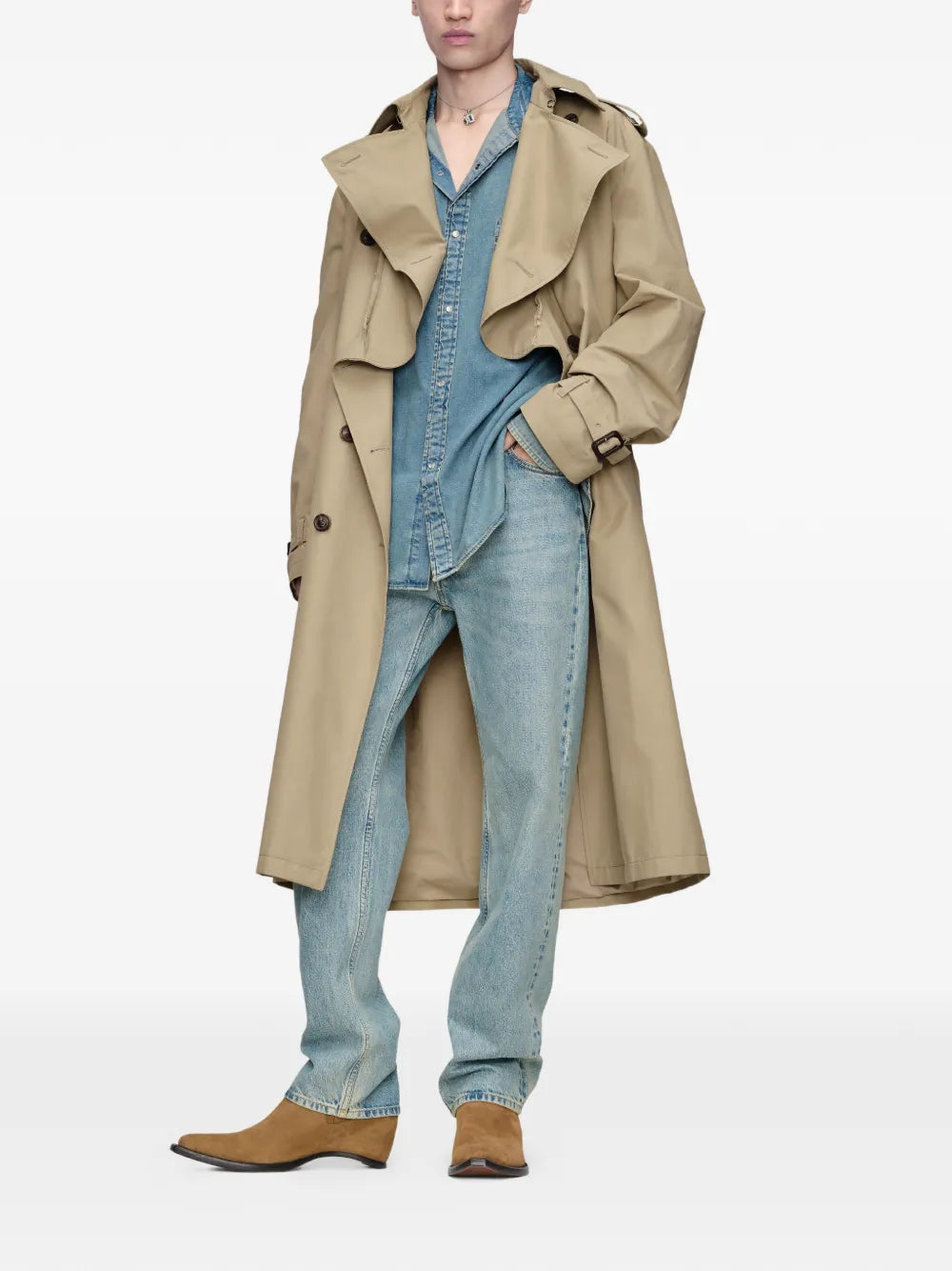 Maison Margiela camisa manga larga - Azul - imagen 2