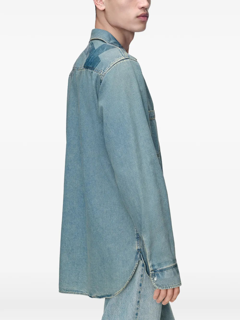 Maison Margiela camisa manga larga - Azul - imagen 4