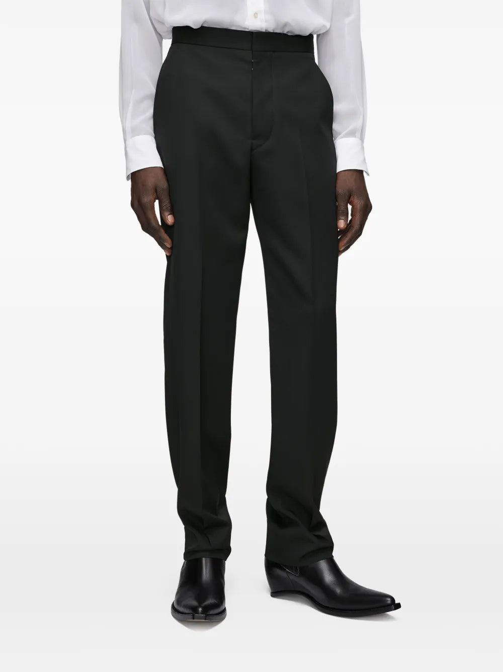 Maison Margiela pantalones de lana - Negro - imagen 3