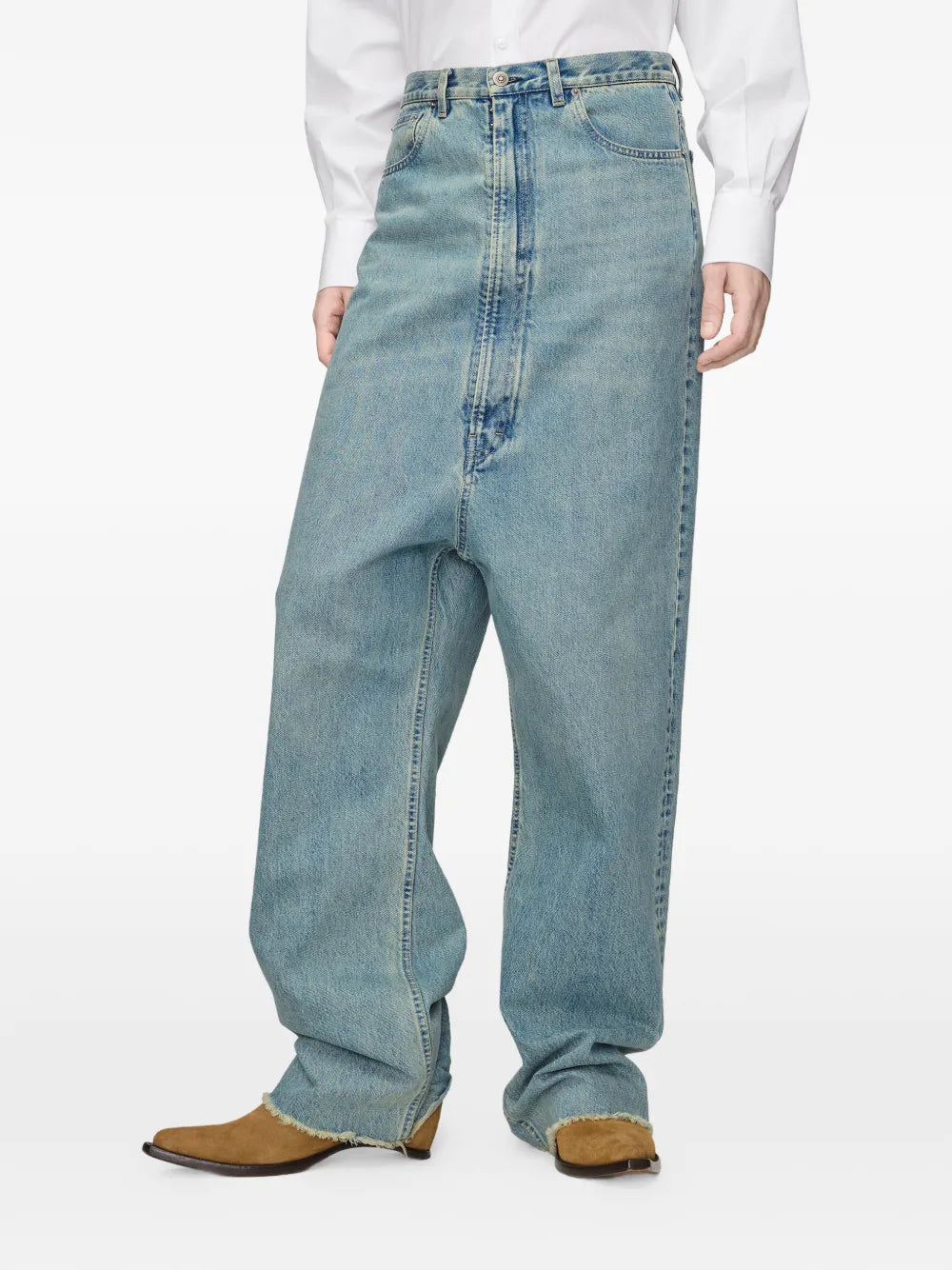Maison Margiela jeans con tiro caído y cinco bolsillos - Azul - imagen 3