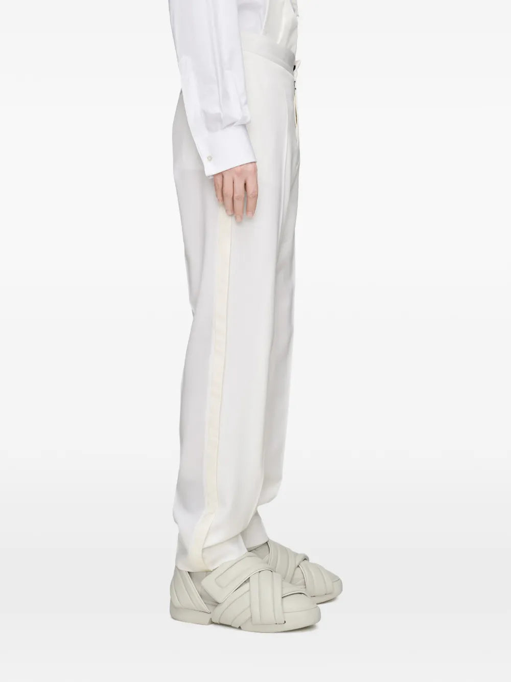 Maison Margiela pantalones con costuras prensadas - Blanco - imagen 4