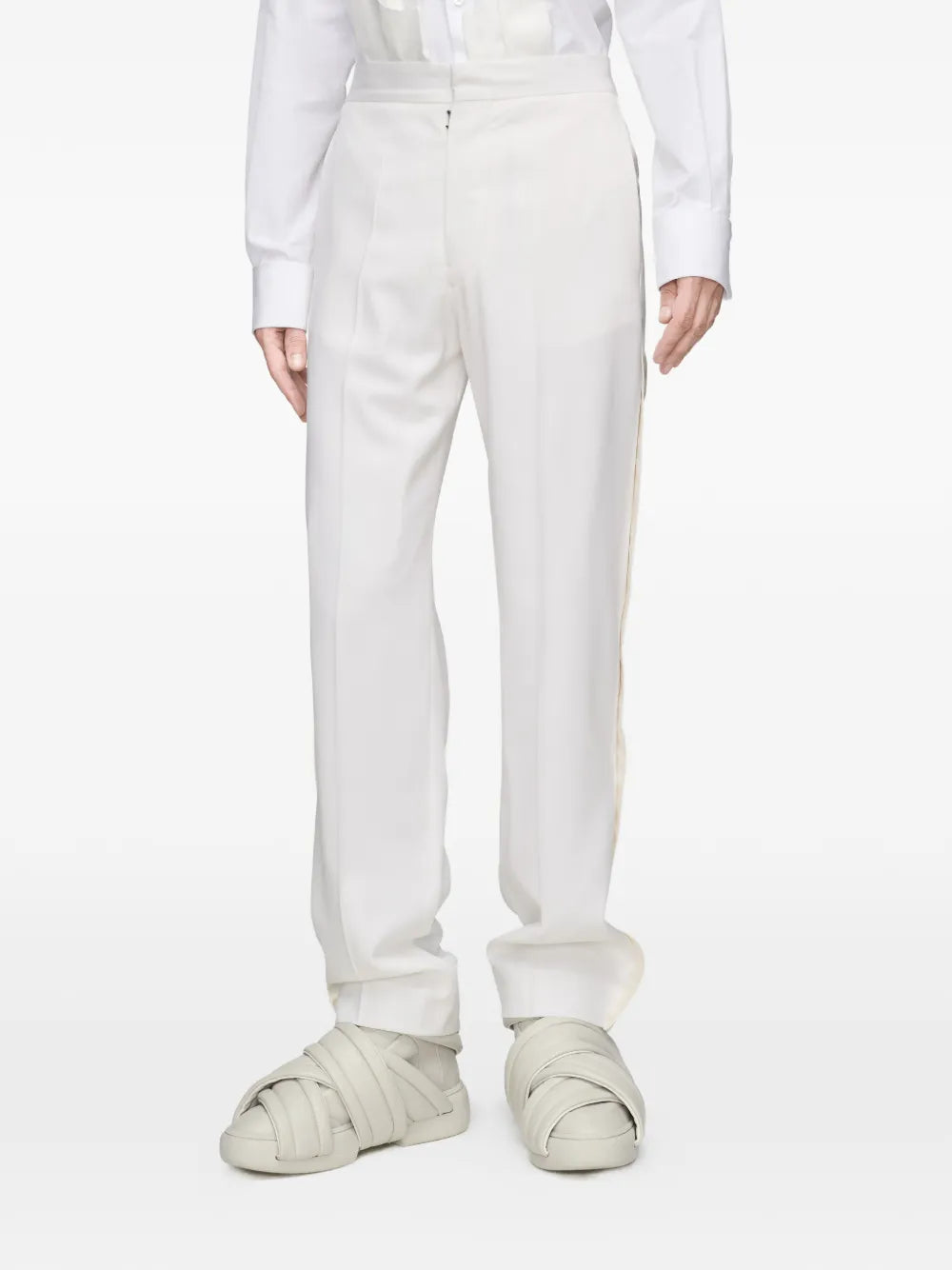 Maison Margiela pantalones con costuras prensadas - Blanco - imagen 3