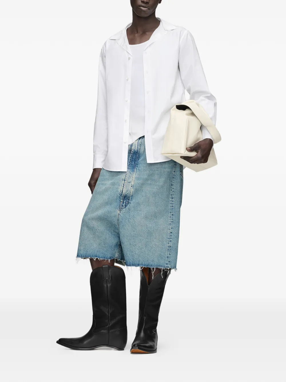 Maison Margiela camisa de algodón - Blanco - imagen 2