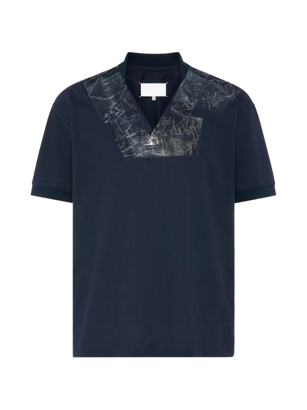 Maison Margiela playera con cuello en V - Azul - imagen 1
