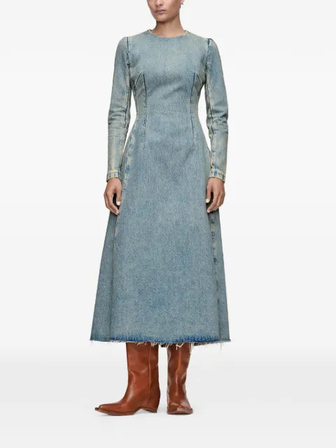 Maison Margiela vestido midi de mezclilla - imagen 2