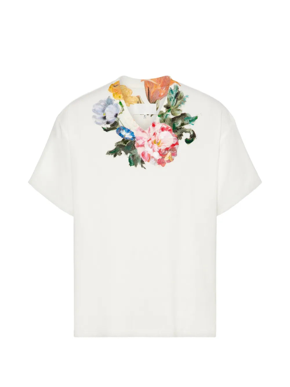 Maison Margiela playera con estampado floral - Blanco - imagen 1