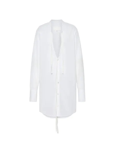Maison Margiela vestido camisero con cuello en V - imagen 1