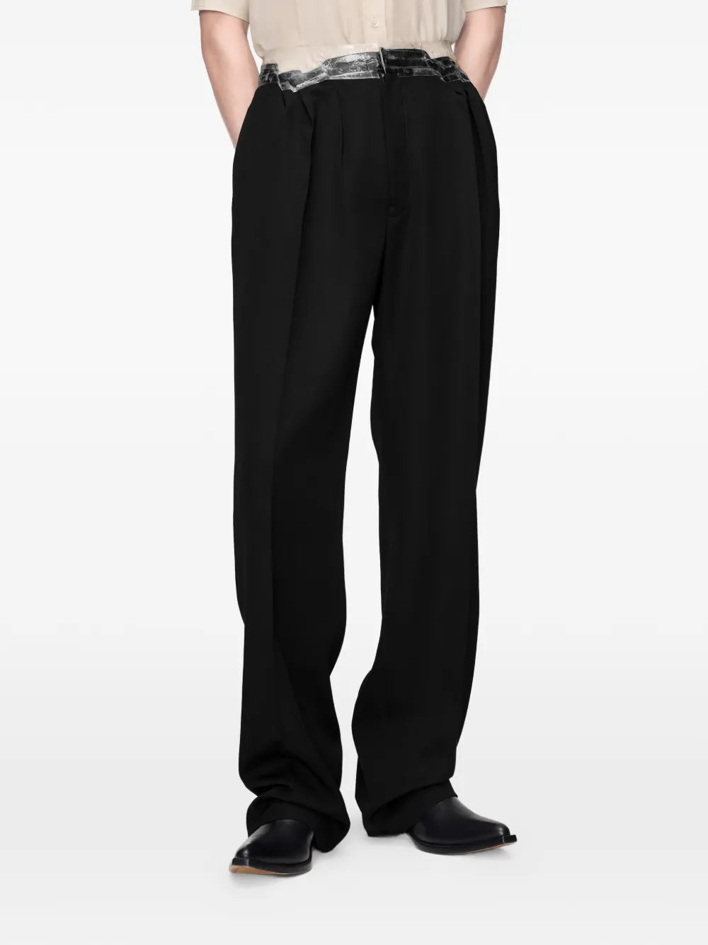Maison Margiela pantalones con bolsillos - Negro - imagen 3